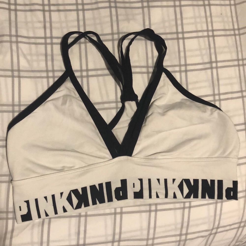 Pink Large sport bra!!! Only worn once!